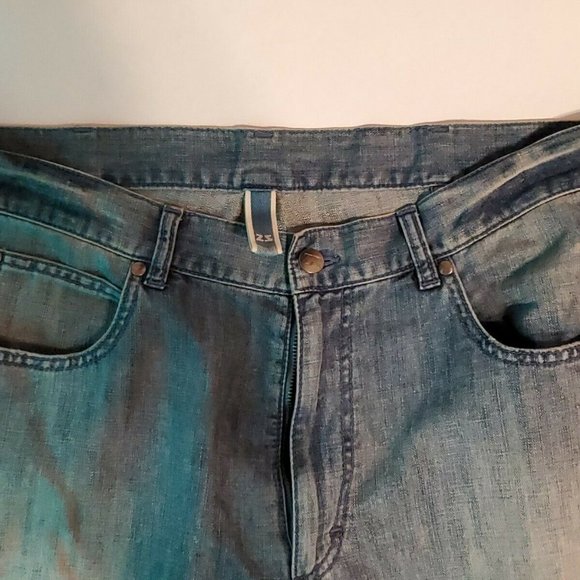 Zegna Sport Size 36 Mens Jeans Blue Denim Relaxed Fit Cotton Casual Cotton Flax - Picture 4 of 12